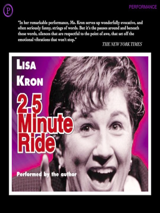 Title details for 2.5 Minute Ride by Lisa Kron - Available